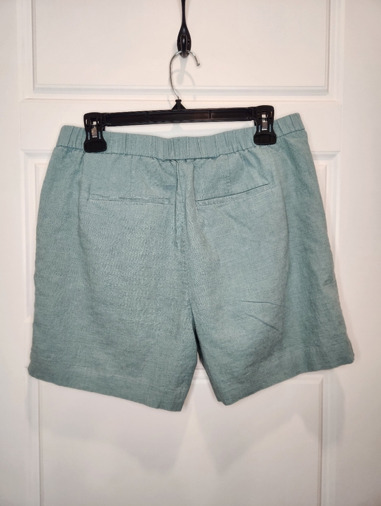 Sz M RW&Co. Linen Blend Shorts Light Green - Picture 3 of 5